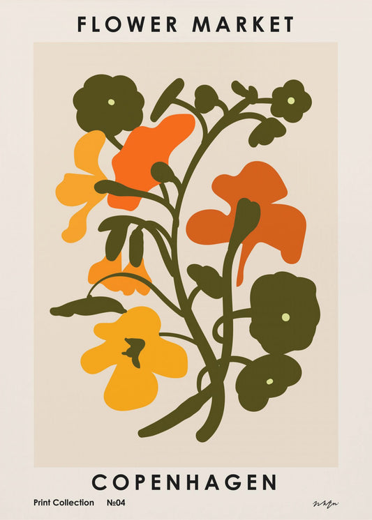 Blumenmarkt. Kopenhagen | Poster