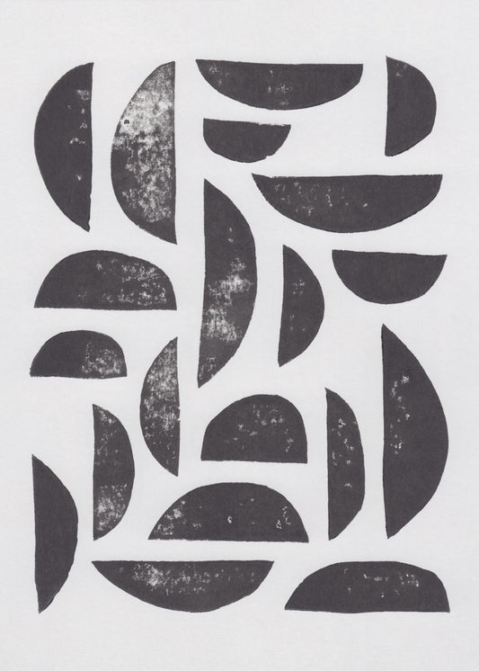 Linolschnitt Abstrakt #7 | Poster