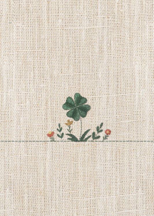 Lucky Clover Embroidery | Canvas