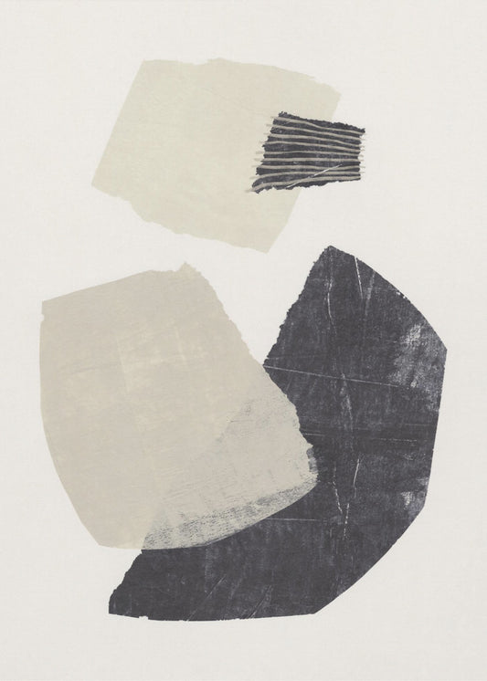 Monochrome Formen #1 | Poster