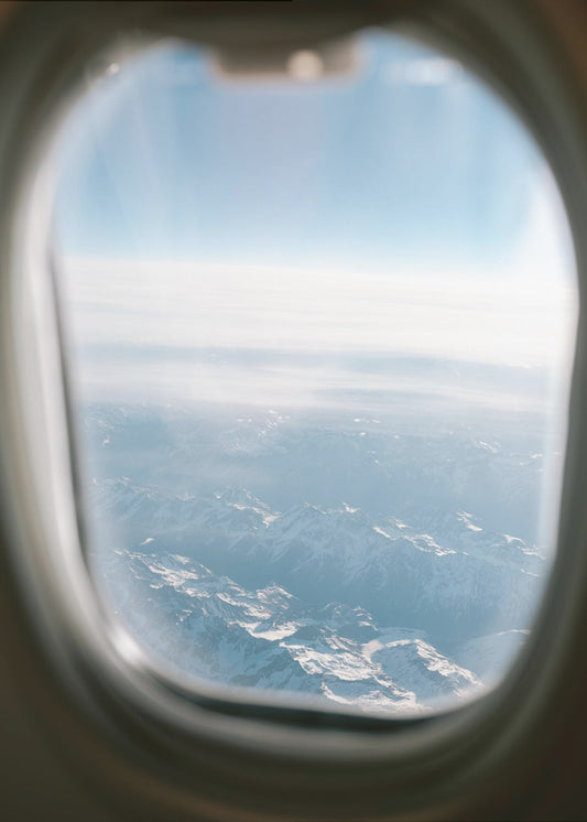 Blick aus dem Flugzeugfenster || | Poster