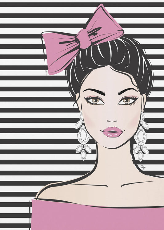 Gestreifte Eleganz | Poster