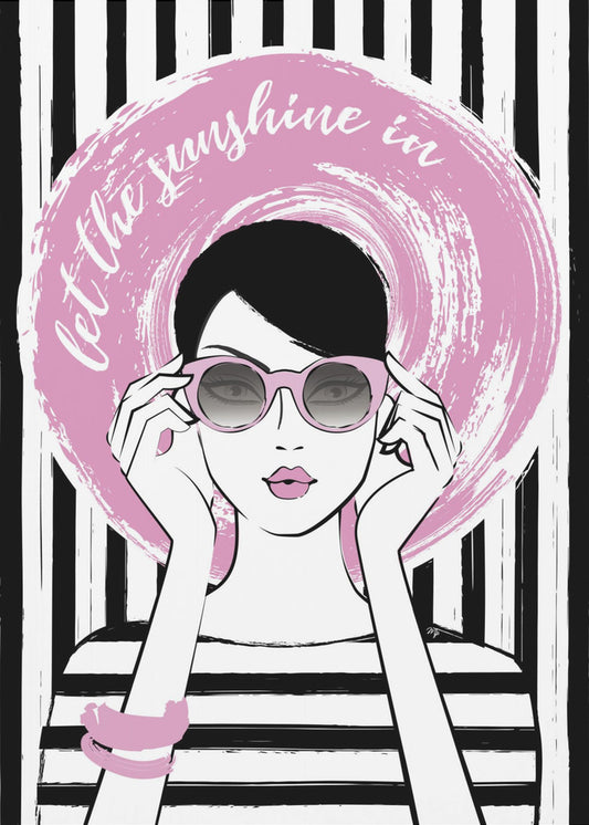 Pinke Sonnenbrillen-Stimmung | Poster