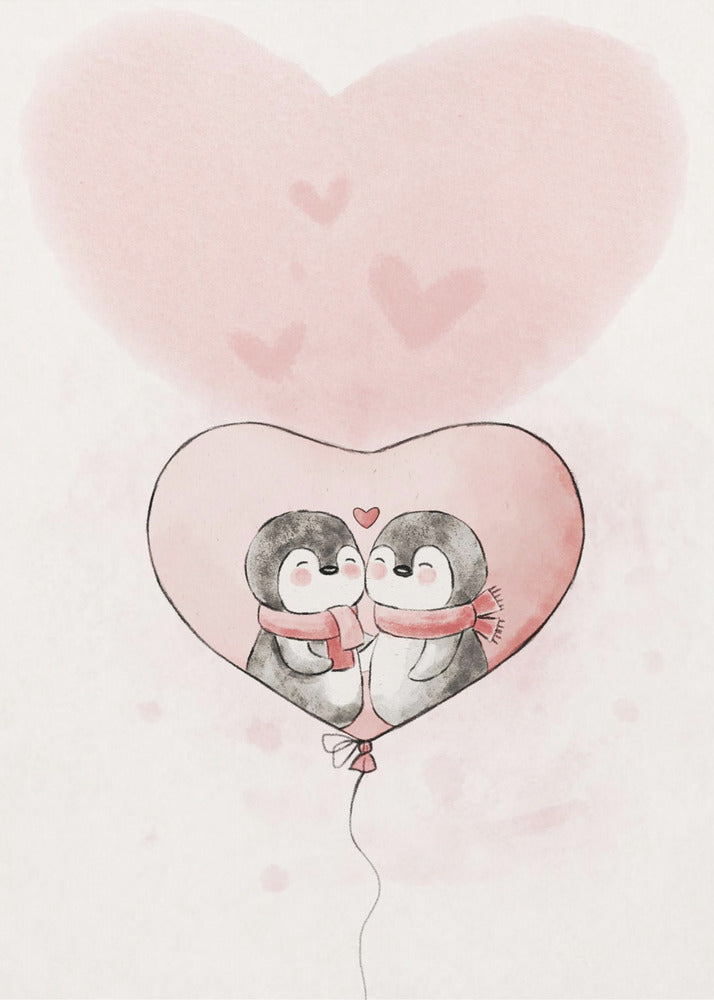 Verliebter Pinguin | Poster