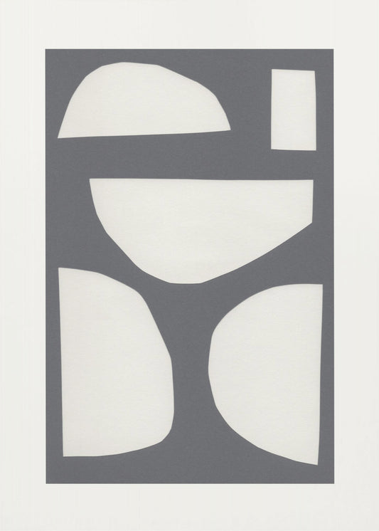 Geometrische Formen in einer monochromen Palette | Leinwand