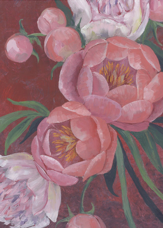 Nevaeh peonies | Canvas