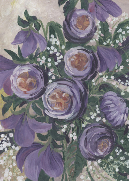 Aaliyah painterly English roses | Poster