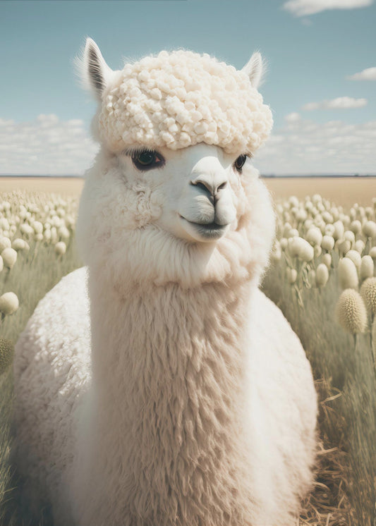 Lama in Blüte | Poster