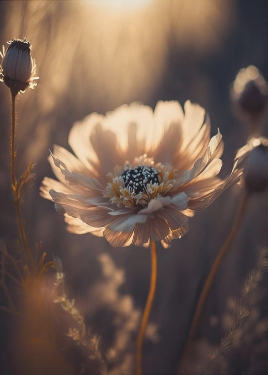 Sonnenbeschienene Blüte | Poster