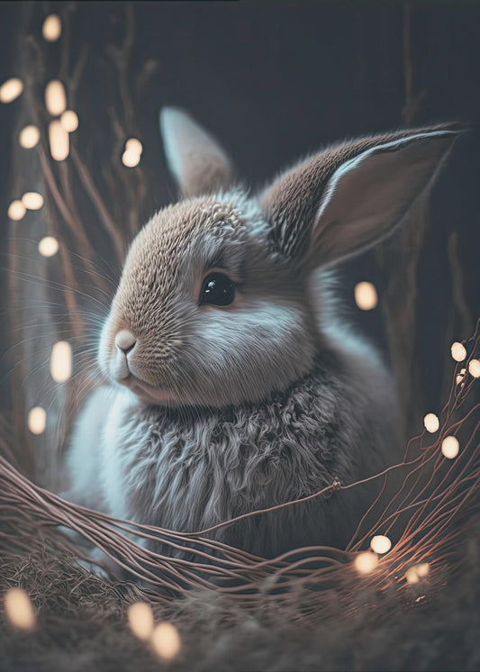 Verzauberter Hase | Leinwand