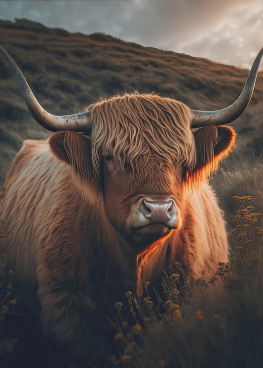 Golden Highlander | Leinwand