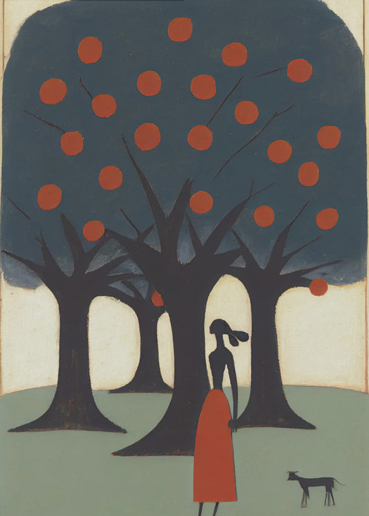 Verträumter Spaziergang durch den Obstgarten | Poster