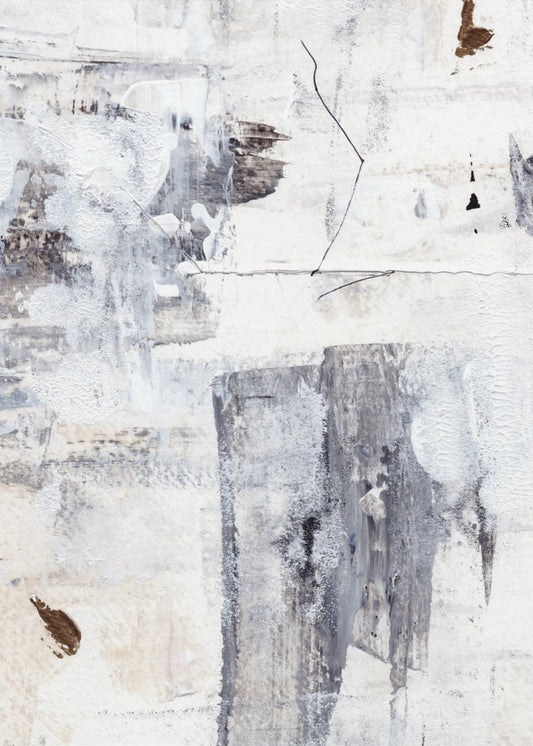 Abstract Painting With Layered Brushstrokes | Poster