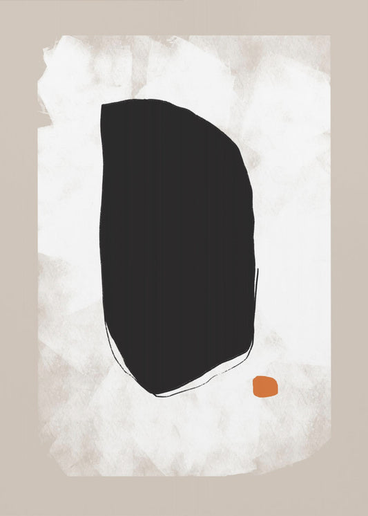 Bold Black Shape Contrasting | Poster