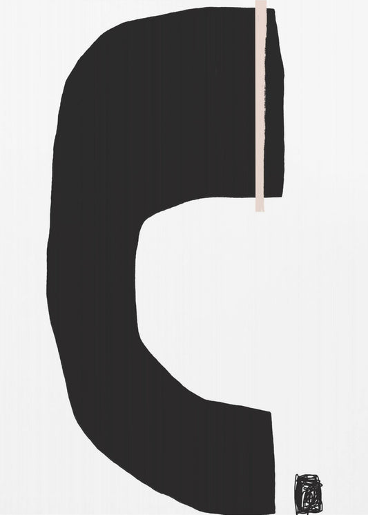 Black Geometric Shapes | Poster