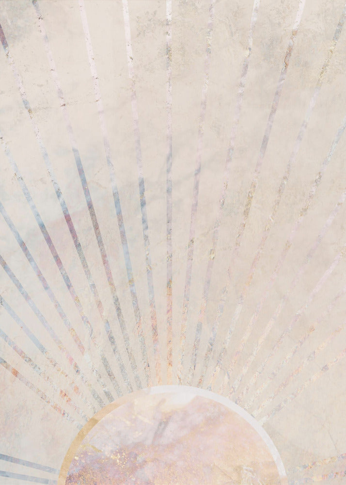 Boho-Sonnenstrahlen am Morgen | Poster