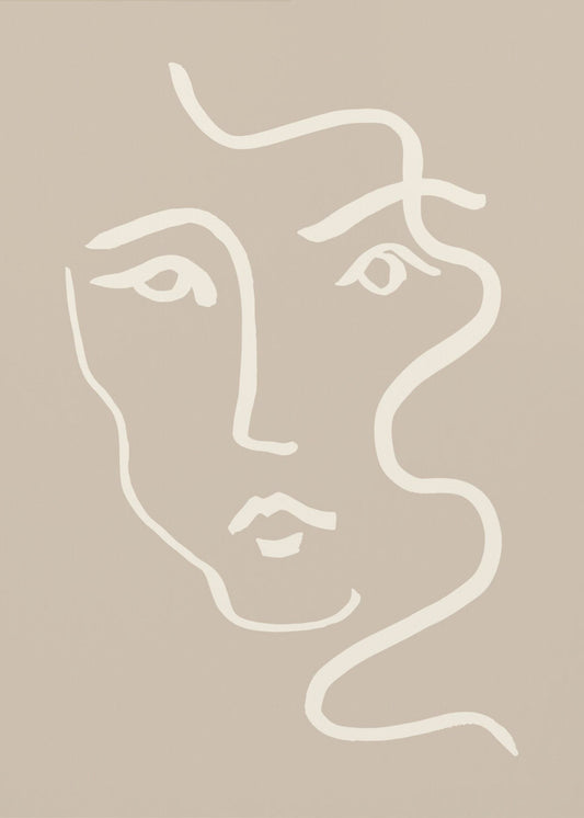 Portrait 04 Grau | Leinwand