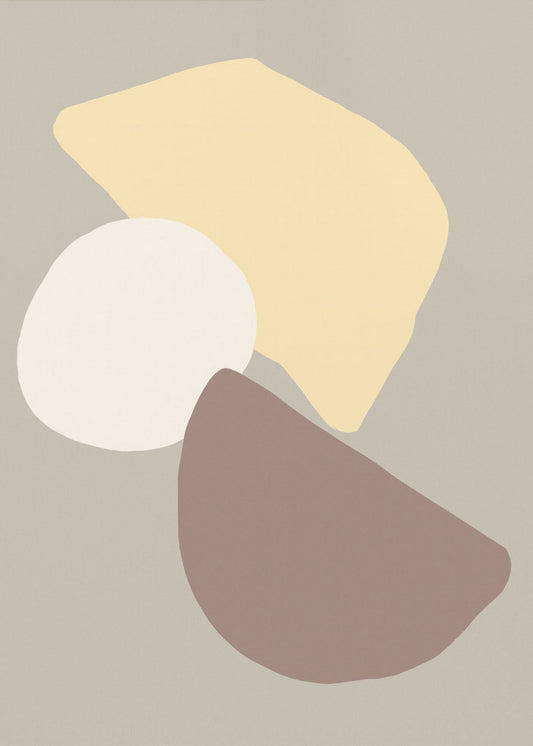 Geometrische Felder Gelb | Leinwand
