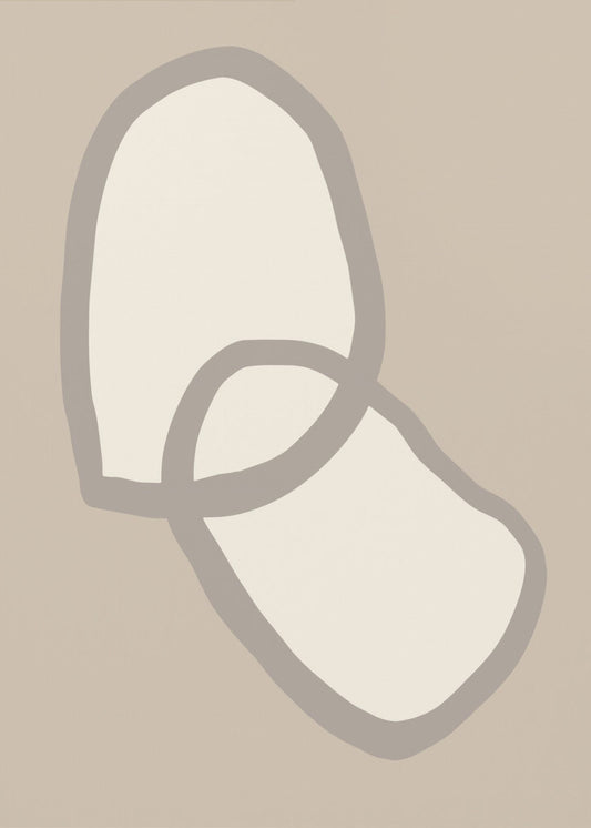 Form 10 Beige | Leinwand