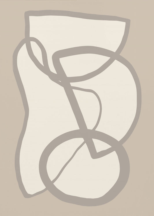 Form 09 Beige | Leinwand