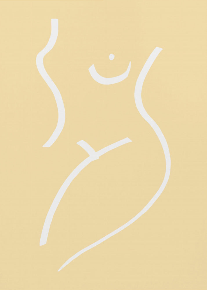 Nude Gelb | Leinwand