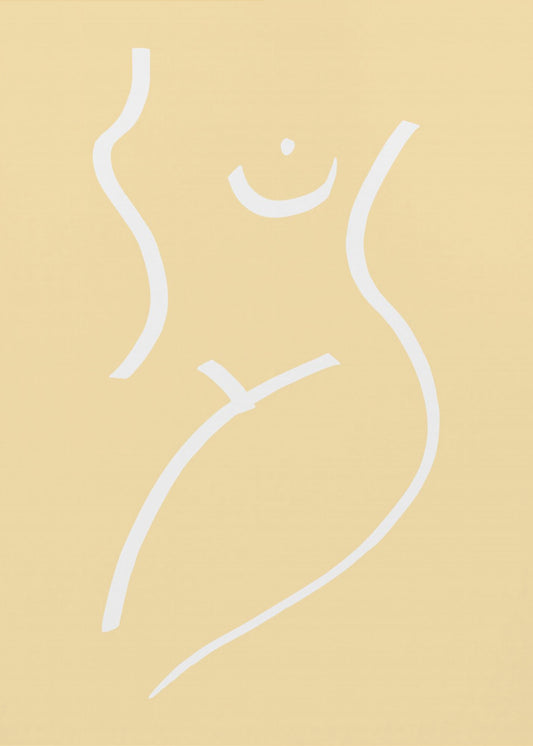 Nude Gelb | Leinwand