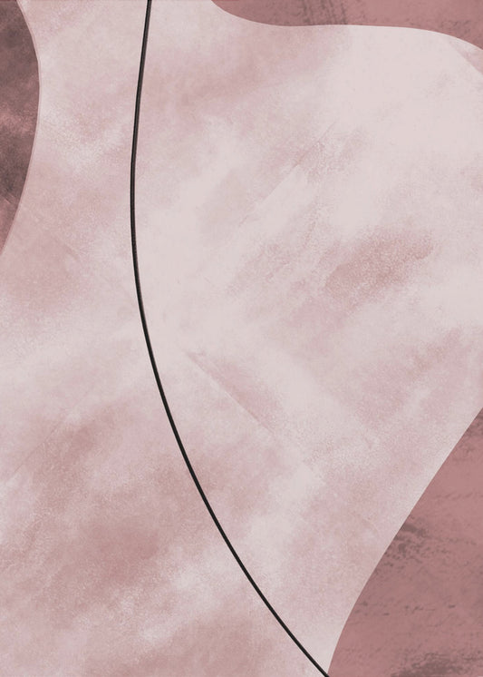 Abstrakte Formen Rosa | Leinwand
