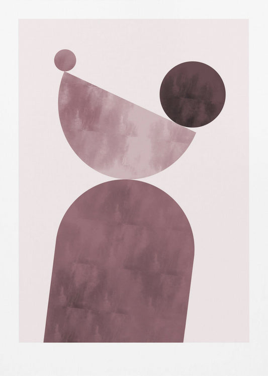 Geometrische Formen Lila | Poster