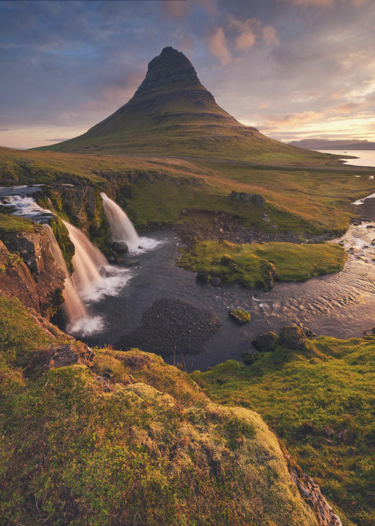 Guten Morgen Island vertikal | Leinwand