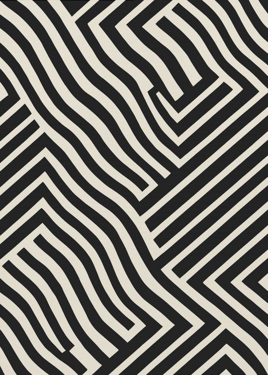 Zebra-Labyrinth | Leinwand