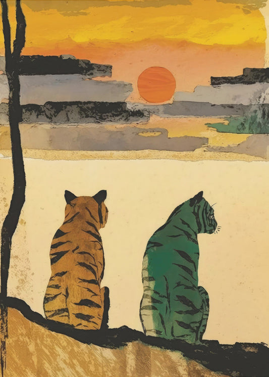 Sonnenuntergangsbegleiter | Poster