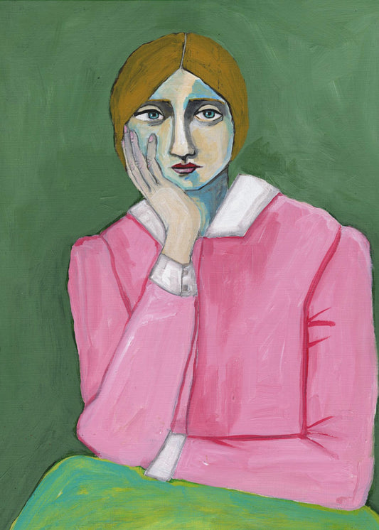 Vintage Dame in Pink | Poster