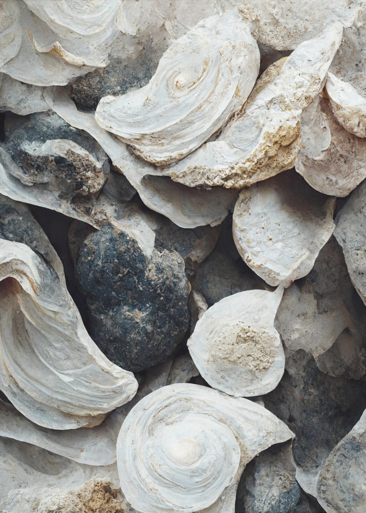 Muscheln und Stein | Leinwand