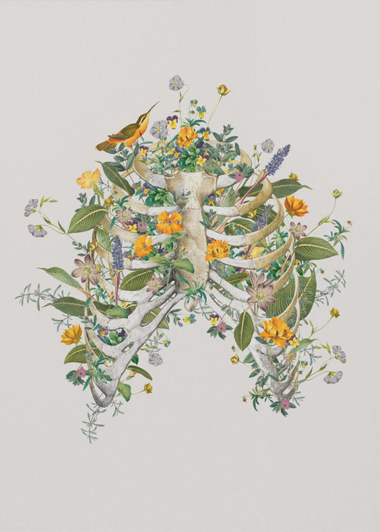 Floraler Thorax | Leinwand