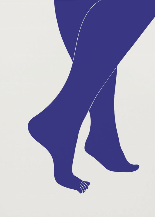 Tip Toe Blau | Poster
