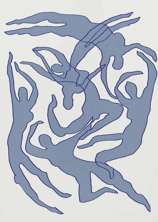 Schwimmer Blau | Poster