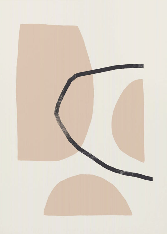 Stilvolle geometrische Komposition | Leinwand