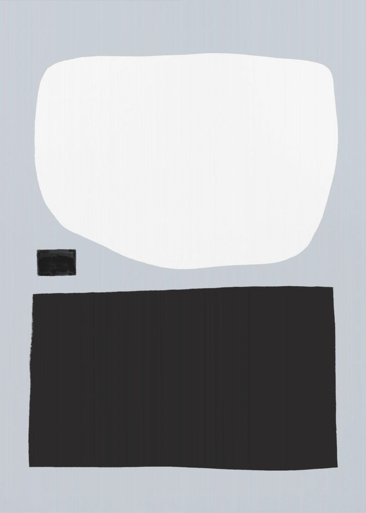 Geometrische Formen in Schwarz und Weiß | Leinwand