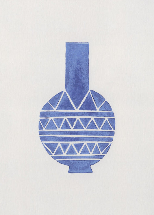 Linolschnittvase Nr. 8 | Poster