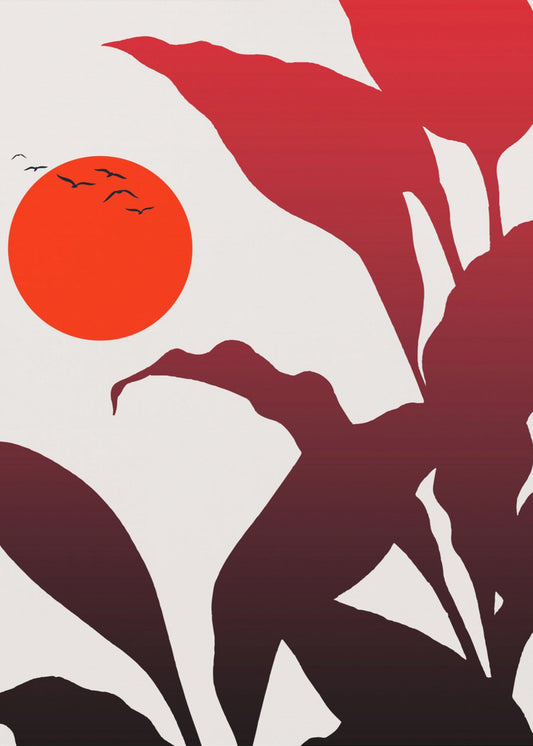 Tropischer Sonnenuntergang | Poster