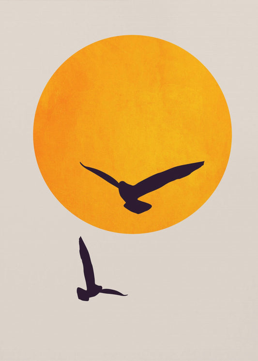 Vögel am Himmel | Leinwand