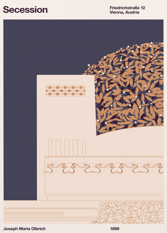 Secession Creme | Leinwand