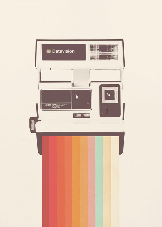 Sofortbildkamera Regenbogen | Poster