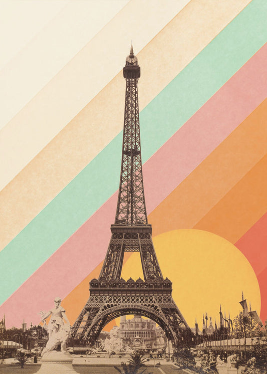 Eiffelturm Regenbogen | Poster