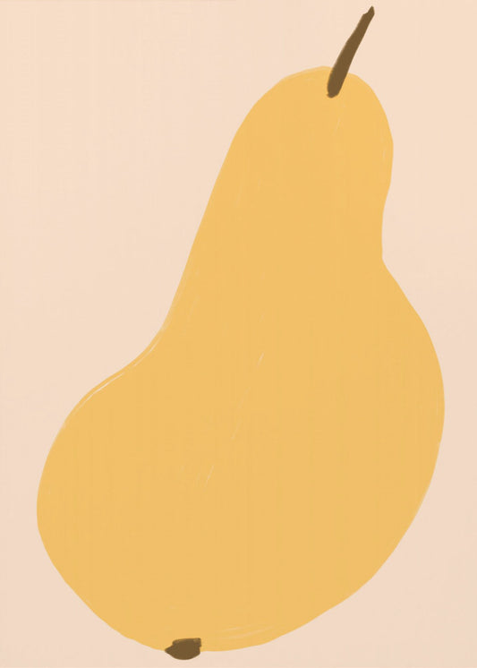 Golden Pear Still | Canvas