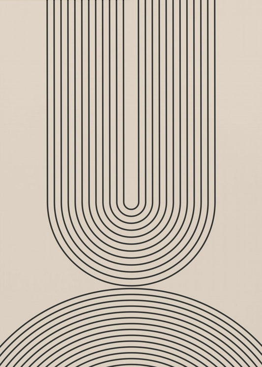 Black Line Art | Poster