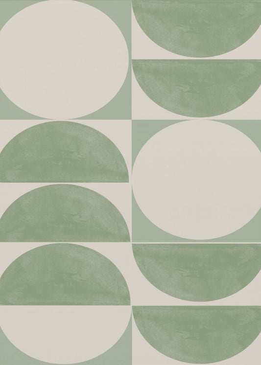 Geometrie in Grün | Leinwand