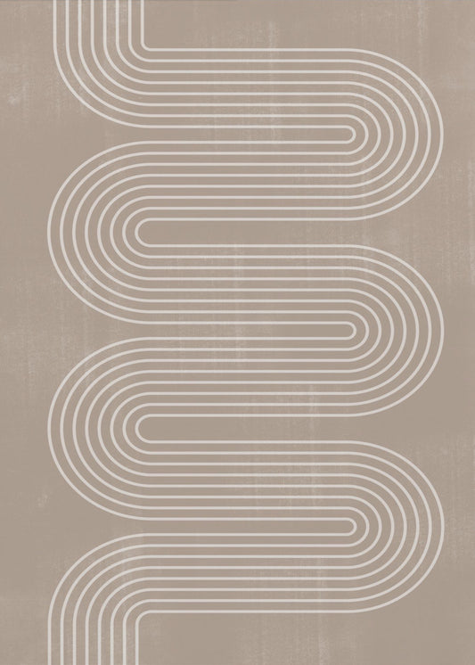 Harmonie der geschwungenen Linien | Leinwand