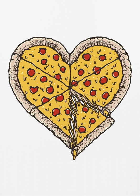 Ich liebe Pizza | Leinwand