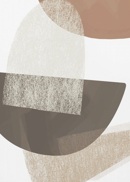 Earth Tone Geometric Art | Poster